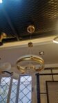 Plafonnier led rond une seul position banc 6000k couleur doré