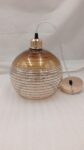 Plafonnier 1 lampe en verre 250 mm pour couloire ou escalier  couleur en noir/marron/balc