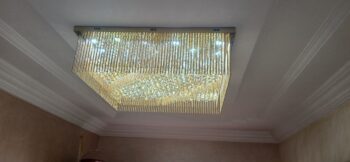 Plafonnier LUXE GM en cristal carree  800MM * 800MM